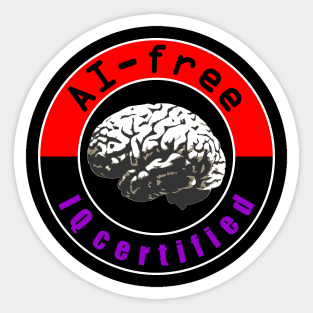 AI-Free Sticker